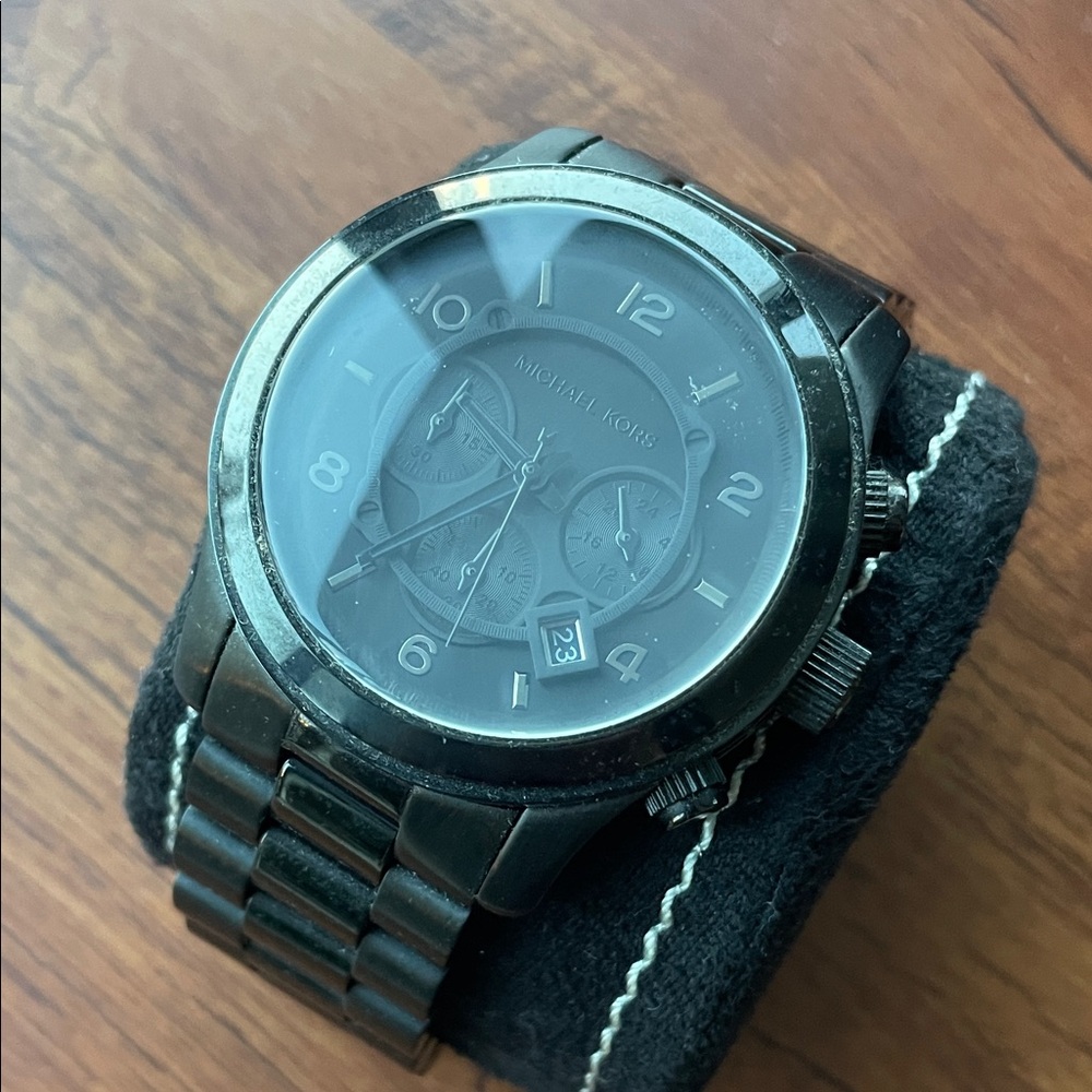 Michael Kors Dark Gray Chronograph Timepiece